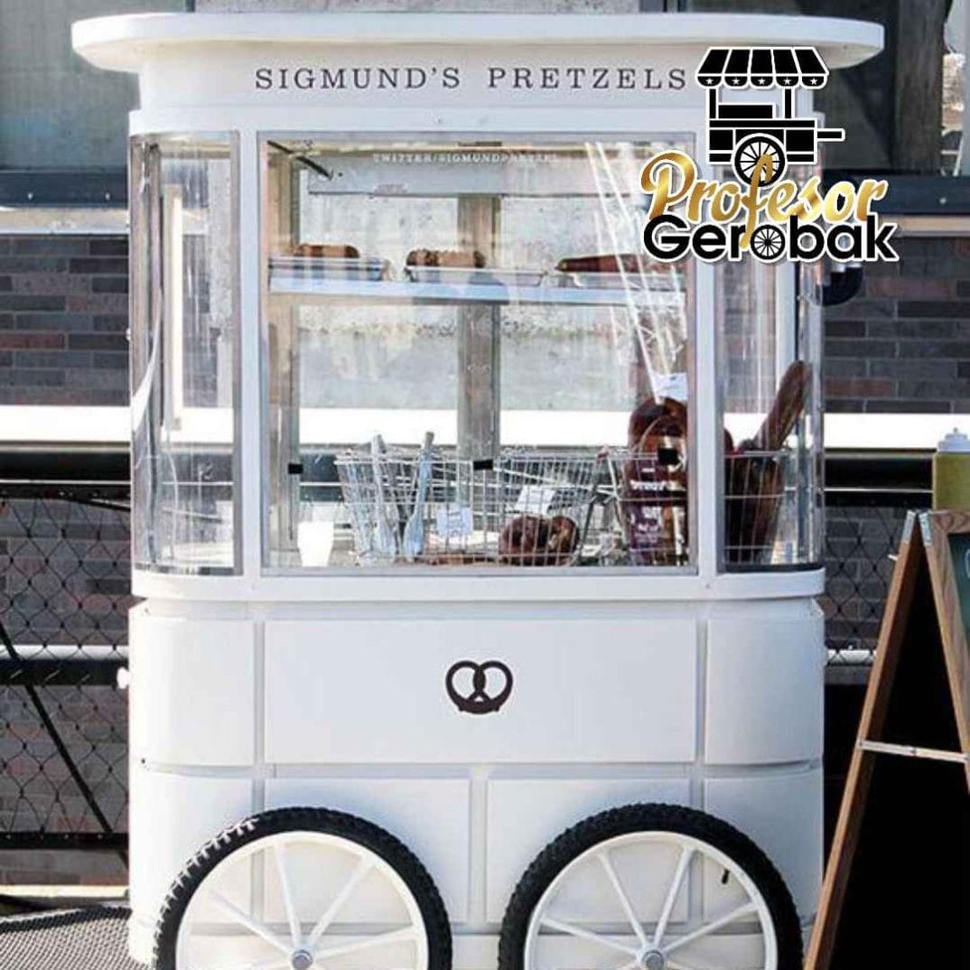 Gerobak Makanan Minimalis dengan Desain Hemat Ruang