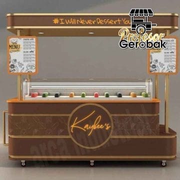 Gerobak Minimalis Murah dengan Desain Estetik