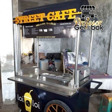 Gerobak Stainless Kekinian dengan Desain Modern dan Elegan