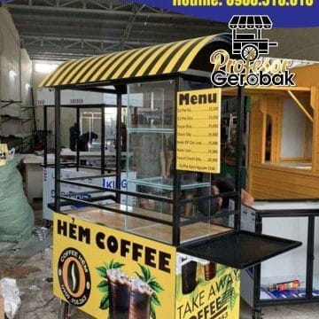 Gerobak Kopi Kekinian Menarik Pelanggan dengan Konsep Unik