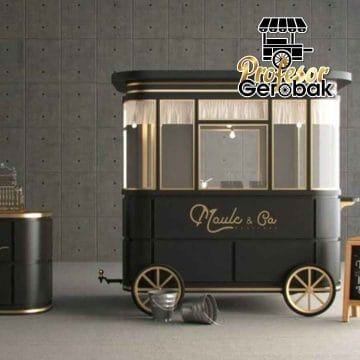 Gerobak unik minimalis yang menarik perhatian pembeli