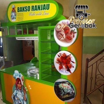Gerobak bakso unik yang bisa menarik minat pembeli