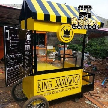 Gerobak Jualan Sederhana yang Cocok untuk Usaha Rumahan