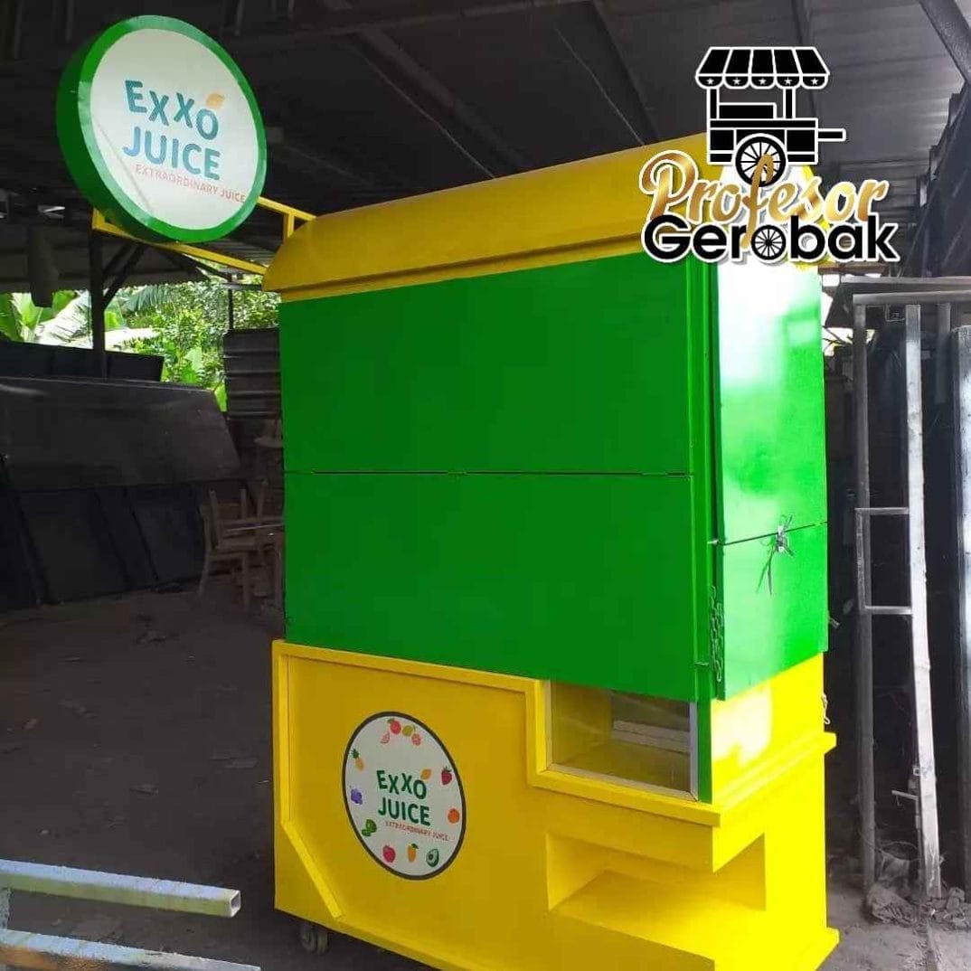 Booth Minuman Outdoor Minimalis dan Estetik untuk Usaha