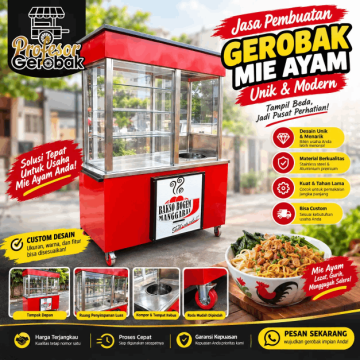 Gerobak Mie Ayam Unik Besi Holo Harga Nego