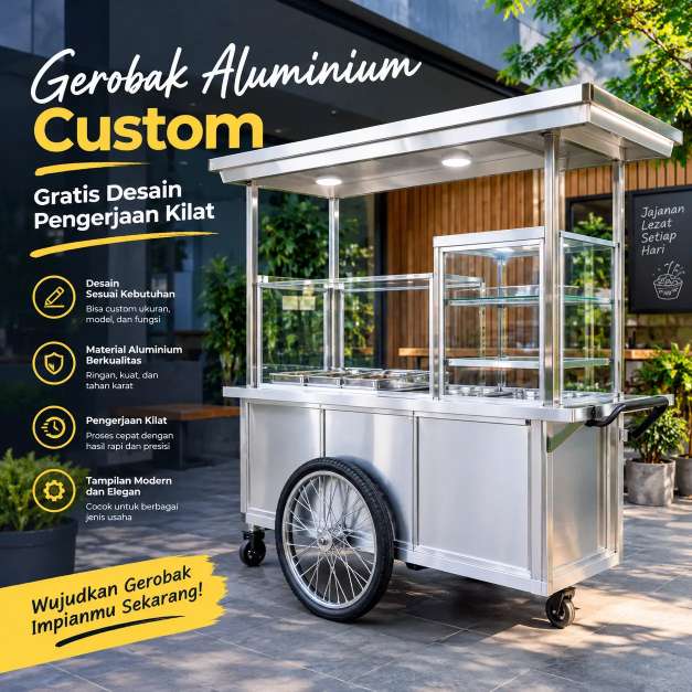 Bikin Gerobak Aluminium